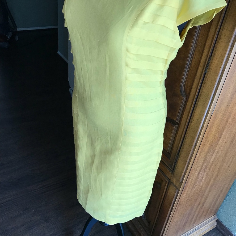 YELLOW LINEN-LIKE DRESS 👗